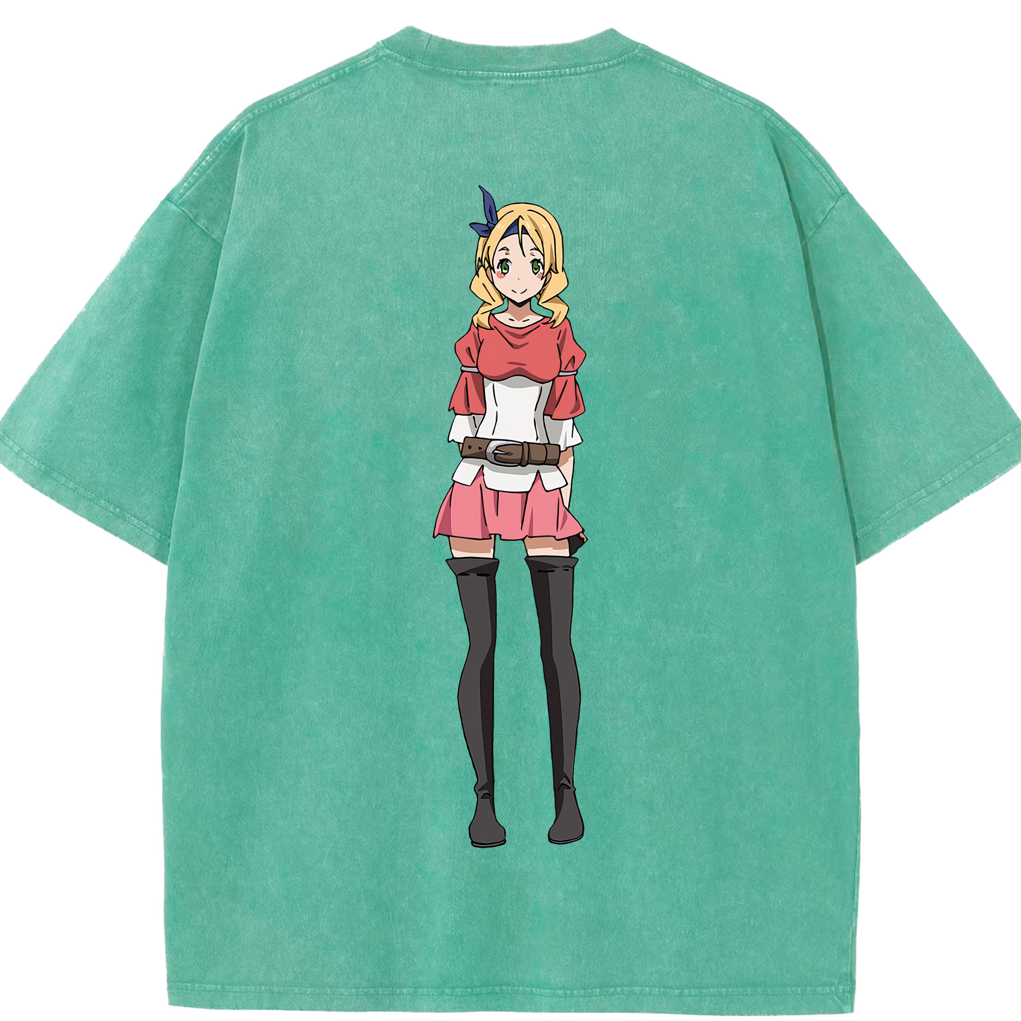 （画像用） 転スラ Regarding Reincarnated to Slime 綿100% ヴィンテージ風 半袖Tシャツ（背面プリント）